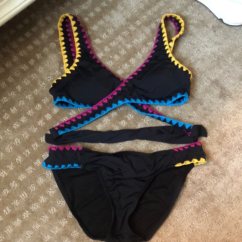 Lucky Brand Crochet bikini